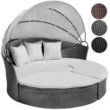 Lounge sofas für den garten. Li Il Garten Lounge Runde Polyrattan Lounge Sonneninsel Mit Dach