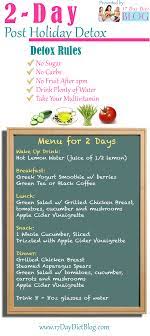 2 Day Post Holiday Detox Infographic 17 Day Diet Holiday Detox Diet Holiday Detox Healthy Detox Cleanse