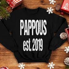 Pappous Est 2019 Greek Grandfather Happy Fathers Day Shirt Hoodie Sweater Longsleeve T Shirt