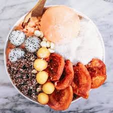 Peachy Nicecream Bowl Food Delicious Vegan Recipes Aesthetic Food