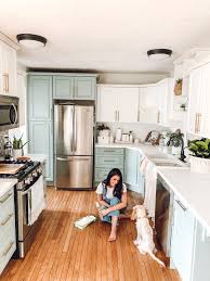 The process seems deceptively simple — you just need paint and a brush, right? How To Diy Painted Kitchen Cabinet Tutorial The Beauty Revival