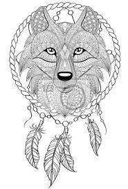 Mandala zum ausdrucken und ausmalen: Wolf Tattoo Malvorlage Coloring And Malvorlagan