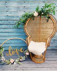 Peacock Chair Peacock Chair Decor Boho Chair Art Chair