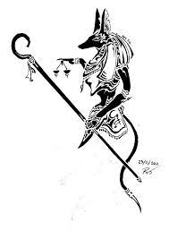 Although steeped in egyptian culture, the name itself owe its origin to greek mythology as the original egyptians believed to name this as anpu while the greeks gave the. Tribal Anubis 2 Anubis Tattoo Egypt Tattoo Egyptian Tattoo