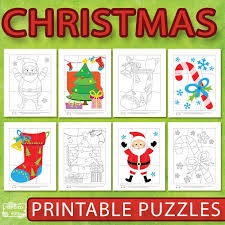 Heart shaped puzzles coloring page | coloring sky. Printable Christmas Puzzles For Kids Itsybitsyfun Com