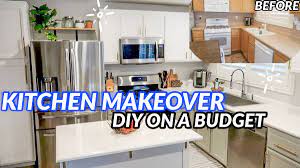 Kitchen Makeover On A Small Budget Modern Farmhouse Diy Budget Kitchen Makeover Kitchen Diy Makeover