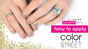How To Apply Color Street Nails Nail Strip Application Tutorial Epoddle Nails Youtube It's by using color street nail strips—and she can sell it you.