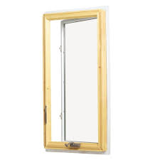 Andersen 28 375 In X 48 In 400 Series Casement Wood Window With White Exterior Left Hand Cw14 L The Home Depot Wood Windows Casement Casement Windows