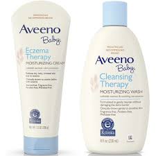 Aveeno soothing bath treatment with 100% natural colloidal oatmeal helps soothe and relieve dry, itchy, irritated skin. Aveeno Baby Cleansing Therapy Moisturizing Wash For Sensitive Skin 8 Oz Aveeno Baby Eczema Therapy Moisturizing Cream For Dry Skin 7 30 Oz 1 Ea Pack Of 4 Walmart Com Walmart Com