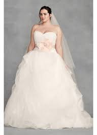 Get the best deals on vera wang bridesmaid dresses david's bridal and save up to 70% off at poshmark now! White By Vera Wang Draped Tulle Plus Wedding Dress David S Bridal