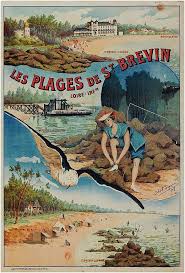 Ch B Bergman Les Plages De St Brevin Loire Infre Neuvillette St Brevin L Oce Affiches De Voyage Retro Affiche De Voyage Vintage Affiche De Voyage