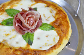 Homemade Pizza Rosa Pizza With A Prosciutto Rose Couple In The Kitchen Homemade Pizza Vegetable Pasta Recipes Tomato Pasta Recipe