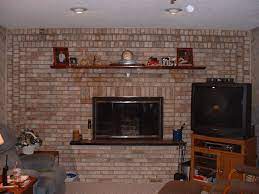 Brick fireplace makeover fireplace design ideas. Full Wall Brick Fireplace Makeover Ideas Brick Fireplace Makeover Brick Living Room Living Room Shelves