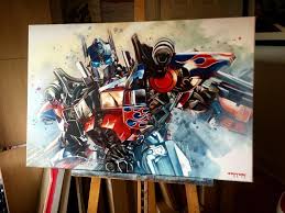 New Optimus Prime Commission Finished Transformers Optimusprime Transformers5 Art Arti Transformers Painting Optimus Prime Art Optimus Prime Painting
