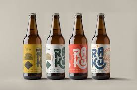 Raku Craft Beer On Packaging Of The World Creative Package Design Gallery Beer Design Beer Label Design Beer Packaging Design