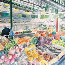 166 Vind Ik Leuks 4 Reacties Emily Sutton Emsutton1983 Op Instagram Fruits Et Legumes Paris Colorful Drawings Painting Illustration Art Appreciation