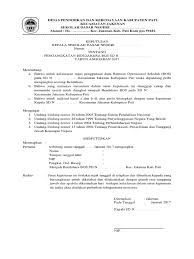 Tentang penunjukan dan pengangkatan bendahara bantuan operasional sekolah (bos) tahun pelajaran 2016/2017. Format Sk Bendahara Bos Pdf