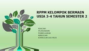 Setiap pendidikan wajib membuat rencana pelaksanaan pembelajaran mingguan (rppm/ rkm) sebagai perencanaan mengajar dikelas perminggu. Rppm Kb Tpa Usia 3 4 Tahun Semester 2 Kurikulum 2013 Paud Jateng