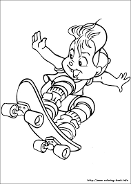 All coloring pages » cartoon » sonic the hedgehog » sonic playing skateboard. Alvin And The Chipmunks Coloring Picture