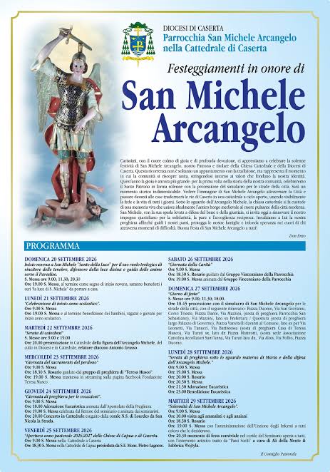San Michele Arcangelo, tre giorni di festa a Caserta: oggi la prima  processione del simulacro per le vie della citt&agrave; | Radio Caserta TV