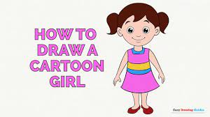 #drawings #kids #art #cute art #sketchs #funny food ##how to draw #goofy #fun #creative. How To Draw A Cartoon Girl Easy Step By Step Drawing Tutorial For Kids And Beginners Youtube