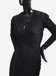 Marcelle Alix Haute Couture 1948 A Draped Draped Silk Jersey Afternoon Dress Afternoon Dress Petite Robes Clothes