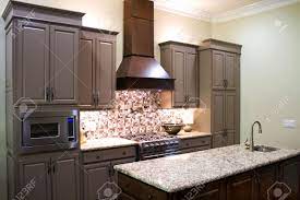 Experience elegance and luxury with custom cabinets from graber cabinetry llc. New Modern Luxury Kitchen Cabinets With Gas Stove And Granite Stock Photo Picture And Royalty Free Image Image 29666624