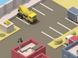 Isometric Parking Lot Low Poly Art Isometric Pixel Art Games