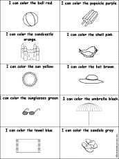 Can your students recognize all the things they might find during a fun day at the beach? The Beach Drawing And Coloring Worksheets Enchantedlearning Com