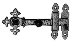 An antique style black gate latch is functional, strong and durable and highly decorative. Antique Black Gate Latch British Ironmongery