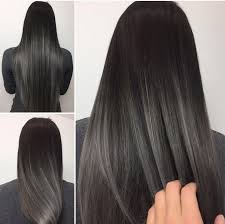 A Touch Of Gray Haarfarben Haare Balayage Schone Haare