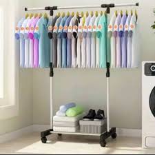 Model jemuran besi pakai roda. Stand Hanger Besi Stainless Jemuran Baju Single Rak Besi Stainless Single Pool Jemuran Pakaian Shopee Indonesia