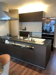 特殊なラクシーナカップボード 取っ手なし吊り戸棚 奥行65cmのall引き出しカウンター おひるねブログ 吊り戸棚 キッチンデザイン システムキッチン 収納 引き出し