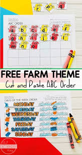 September abc order check out this fantastic activity that helps students practice putting words in order the words in alphabetical order. Farm Abc Order Cut And Paste Worksheets
