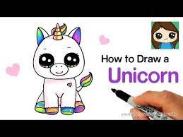 This tutorial shows the sketching and drawing steps from start to finish. Draw So Cute Unicorn Youtube Unicorn Drawing Baby Unicorn Unicorn Drawing Cute