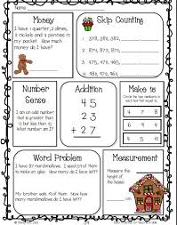 Daily Practice For Second Grade December Second Grade Math Christmas Math Math Word Problems