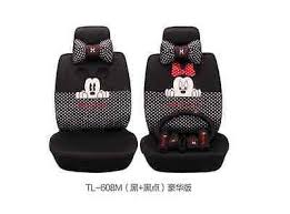 On Sale Mickey Minnie Mouse Car Seat Covers Cushion Accessories Set 18pcs Black Disney Car Accessories Minnie Mouse Car Seat Car Seats