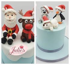 All of them are unique and. Christmas Cake Toppers Online Tutorials Julie S Cake In A Box