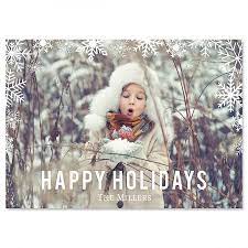 Add a photo to one of our festive designs, or create your own. Snowflake Custom Photo Christmas Cards Colorful Images