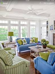 Such A Nicely Decorated Room Blue And Green Living Room Living Room Green Coastal Living Rooms