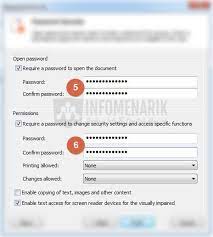 Hilangkan centang enable copying of text, image and other content agar isinya juga di proteksi oleh aplikasi ini. Cara Proteksi File Pdf Agar Data Aman Tidak Bisa Di Edit Di Print Orang Lain Info Menarik