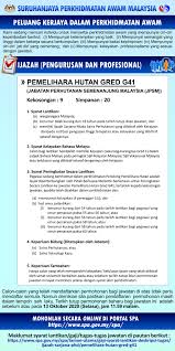 Memperkasakan perkhidmatan awam negeri dengan modal insan yang berbakat, komited dan. Suruhanjaya Perkhidmatan Awam Malaysia Spa Iklan Peluang Kerjaya Dalam Perkhidmatan Awam Jabatan Perhutanan Semenanjung Malaysia Jpsm Ijazah Pengurusan Dan Profesional Jawatan Pemelihara Hutan