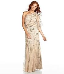 Adrianna Papell Beaded One Shoulder Gown Would Be So Awesome For Formal Gowns Beaded Gown Gowns Dresses