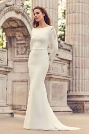 Illusion back three forth sleeves and button on the whole length illusion draped tulle back with a row of buttons Long Sleeve Button Back Wedding Dress Off 71 Buy