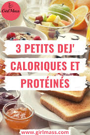 3 Petits Dejeuners Caloriques Et Proteines Recette De Petit Dejeuner Repas Pour Grossir Aliment Pour Grossir