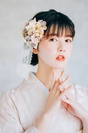 髪飾り 2点セット 和装 花 成人式 卒業式 結婚式 パーティ Watmosphere classic プッチーニチェリー 〈全3色〉RV （髪飾り  成人式 振袖 レース ドライフラワー 女性 袴 かんざし杉野 2パーツ 3色 赤 青 ベージュ くすみカラー和花 金コーム Uピン ヘアアクセサリー  結婚 ...