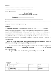 Comisia numită prin decizia nr. Proces Verbal De Casare Ob Inventar