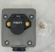 Phillips 16-8000 7-Way Split Pin Volt Box w/o Circuit Breakers