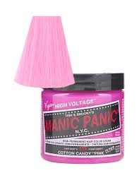 Vibrant, bold, and darker shades are in the full coverage range. Manic Panic Hair Dye Cotton Candy Pink Classic Cream Formula