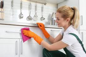 Keep one around, and use it to spray down cabinets from time to time to easily get rid of that first sign of grease build up. How To Remove Oven Grease From Kitchen Cabinets American Appliance Inc